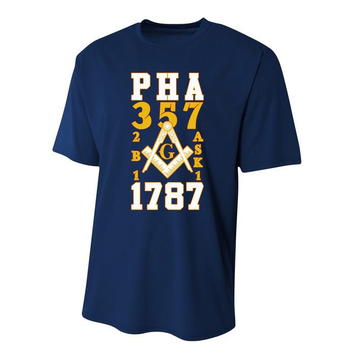 Prince Hall Mason PHA 357 2b1ask1 1787 Masonic Thanksgiving Performance Sprint T-Shirt