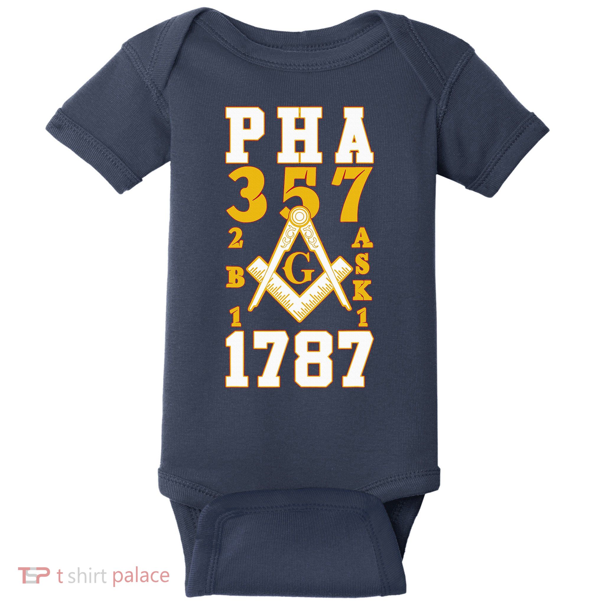 Prince Hall Mason PHA 357 2b1ask1 1787 Masonic Thanksgiving Baby Bodysuit