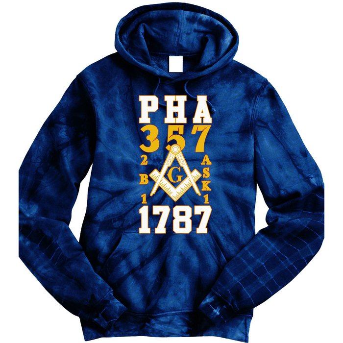 Prince Hall Mason PHA 357 2b1ask1 1787 Masonic Thanksgiving Tie Dye Hoodie