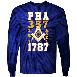 Prince Hall Mason PHA 357 2b1ask1 1787 Masonic Thanksgiving Tie-Dye Long Sleeve Shirt