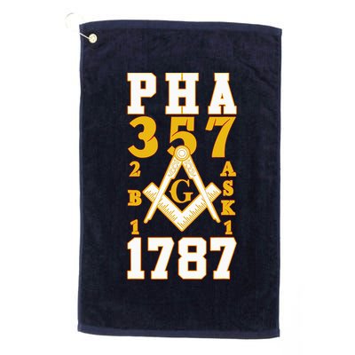 Prince Hall Mason PHA 357 2b1ask1 1787 Masonic Thanksgiving Golf Towel