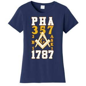 Prince Hall Mason PHA 357 2b1ask1 1787 Masonic Thanksgiving Women's T-Shirt