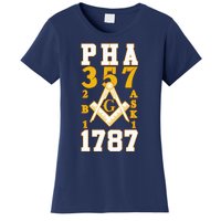 Prince Hall Mason PHA 357 2b1ask1 1787 Masonic Thanksgiving Women's T-Shirt