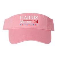 President Harris Moore 2024 Kamala Harris Wes Moore Vote Valucap Bio-Washed Visor