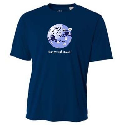 Pickleball Halloween Moon | Halloween | Pickleball Moon | Great Pickleball Cooling Performance Crew T-Shirt