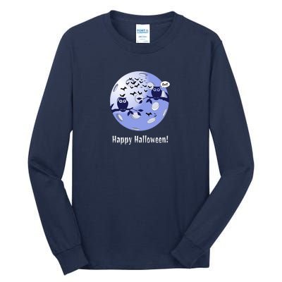 Pickleball Halloween Moon | Halloween | Pickleball Moon | Great Pickleball Tall Long Sleeve T-Shirt