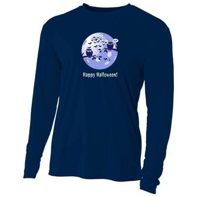 Pickleball Halloween Moon | Halloween | Pickleball Moon | Great Pickleball Cooling Performance Long Sleeve Crew