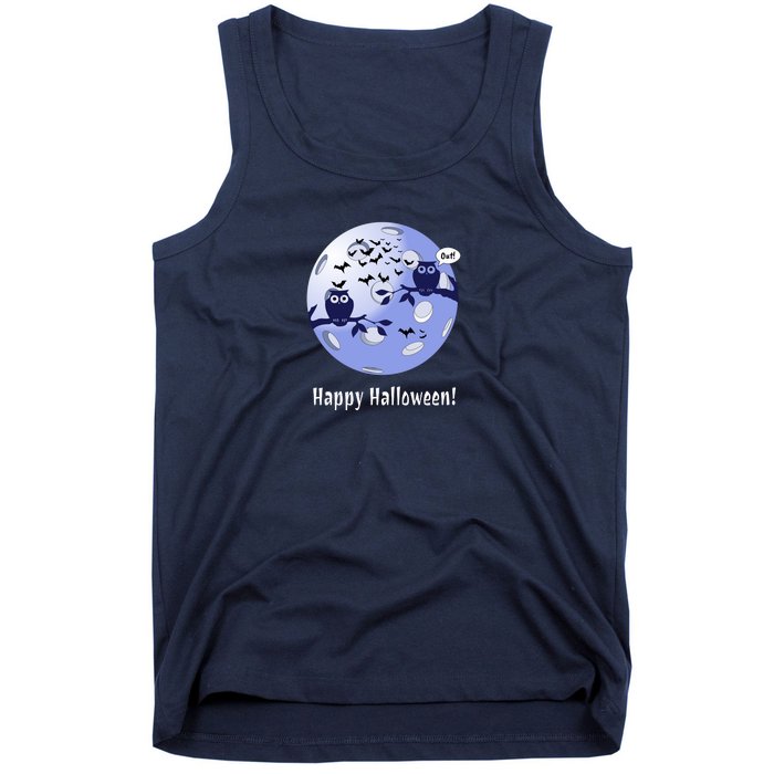 Pickleball Halloween Moon | Halloween | Pickleball Moon | Great Pickleball Tank Top