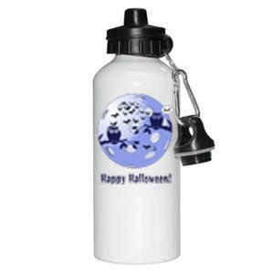 Pickleball Halloween Moon | Halloween | Pickleball Moon | Great Pickleball Aluminum Water Bottle 