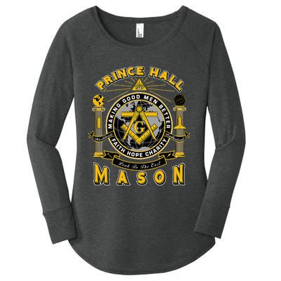 Prince Hall Mason Making Good Better Look To The East Women's Perfect Tri Tunic Long Sleeve Shirt