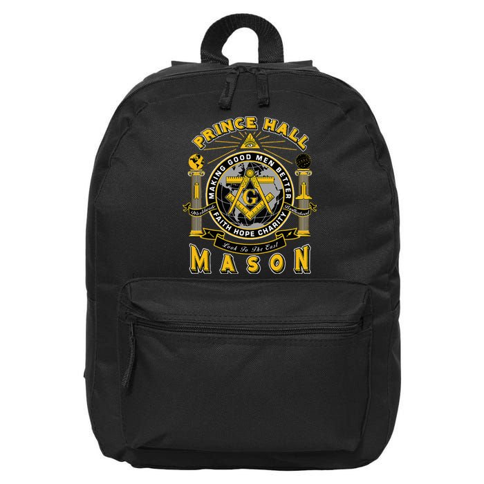 Prince Hall Mason Making Good Better Look To The East 16 in Basic Backpack