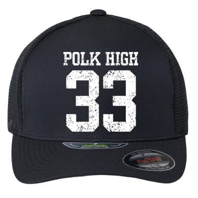 Polk High Number 33 Flexfit Unipanel Trucker Cap