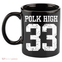 Polk High Number 33 11oz C Handle Ceramic Mug