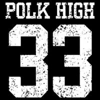 Polk High Number 33 Cropped Pullover Crew