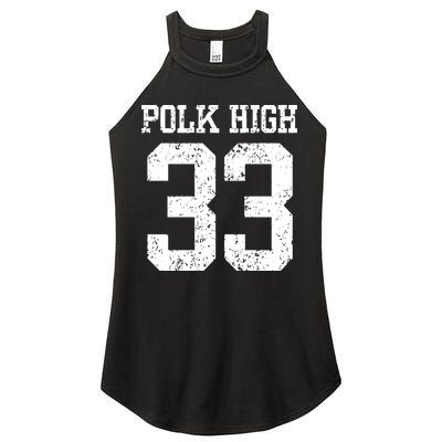 Polk High Number 33 Women's Perfect Tri Rocker Tank