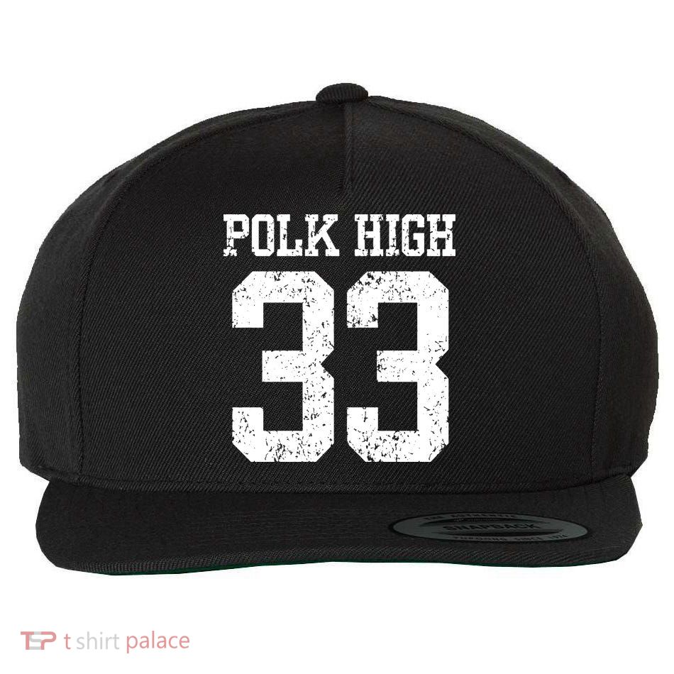Polk High Number 33 Wool Snapback Cap