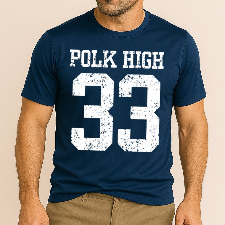Polk High Number 33 Performance Shirt