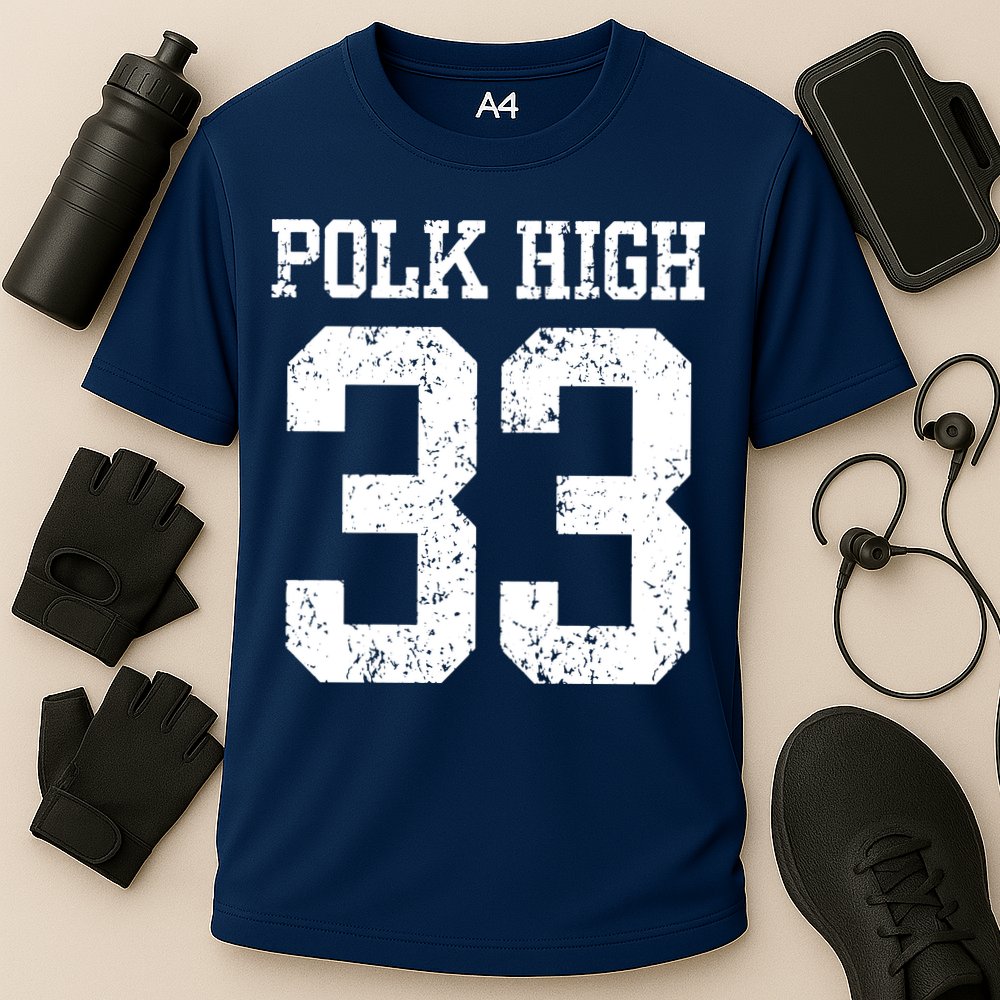 Polk High Number 33 Performance Shirt