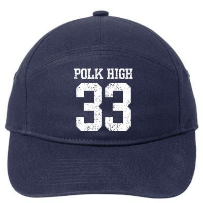 Polk High Number 33 7-Panel Snapback Hat