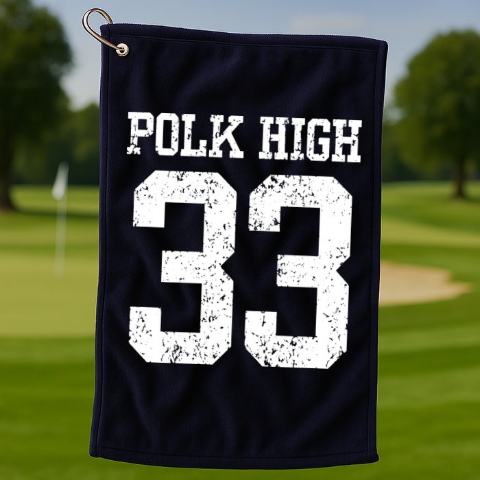 Polk High Number 33 Golf Towel