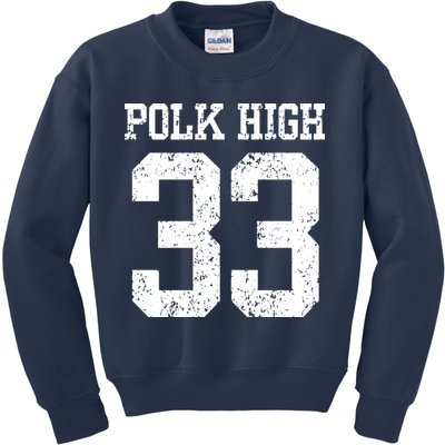 Polk High Number 33 Kids Sweatshirt