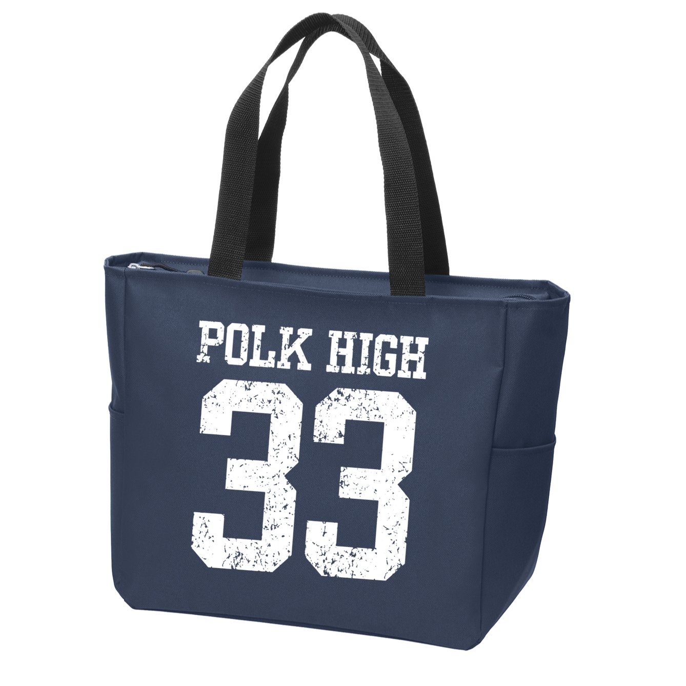 Polk High Number 33 Zip Tote Bag