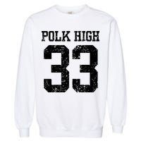 Polk High Number 33 Garment-Dyed Sweatshirt