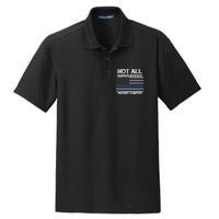 Police Hero Not All Superheroes Wear Capes Dry Zone Grid Polo