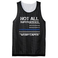 Police Hero Not All Superheroes Wear Capes Mesh Reversible Basketball Jersey Tank