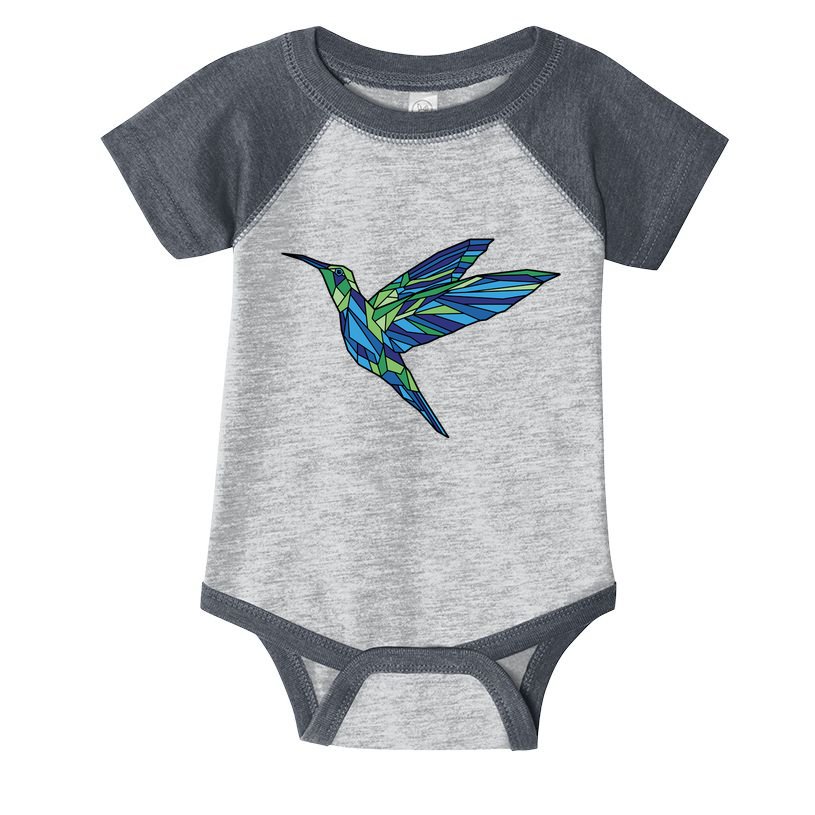 Polygonal Hummingbird Nature Infant Baby Jersey Bodysuit