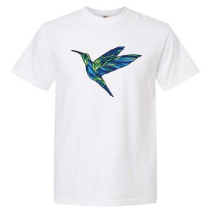 Polygonal Hummingbird Nature Garment-Dyed Heavyweight T-Shirt