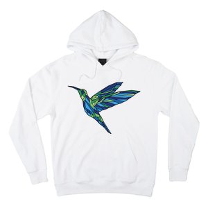 Polygonal Hummingbird Nature Hoodie