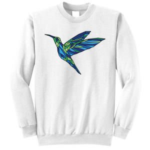 Polygonal Hummingbird Nature Sweatshirt