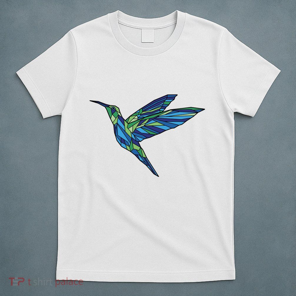 Polygonal Hummingbird Nature T-Shirt