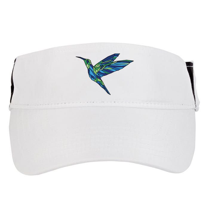 Polygonal Hummingbird Nature Adult Drive Performance Visor