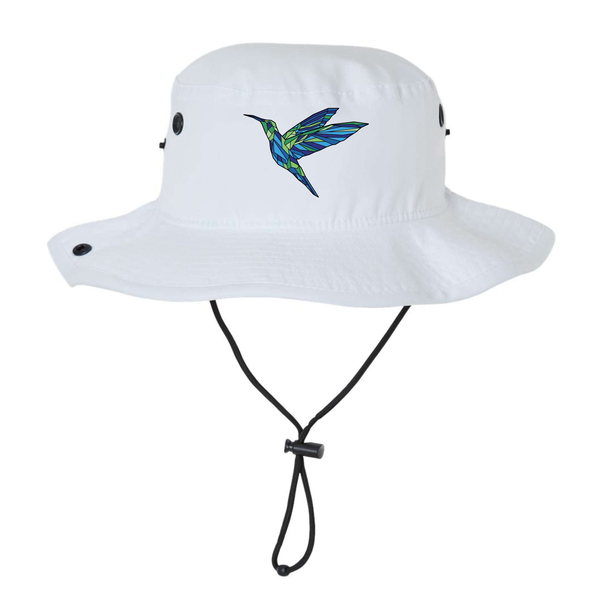 Polygonal Hummingbird Nature Bucket Hat