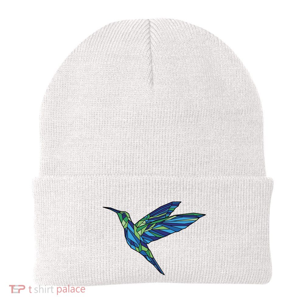 Polygonal Hummingbird Nature Beanie