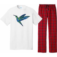 Polygonal Hummingbird Nature Pajama Set