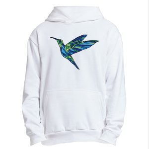 Polygonal Hummingbird Nature Urban Pullover Hoodie