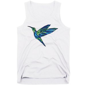 Polygonal Hummingbird Nature Tank Top