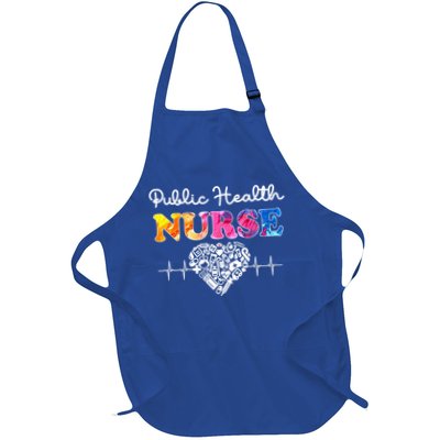 Public Health Nurse Watercol Love Heart Stethoscope Rn Nurse Gift Apron