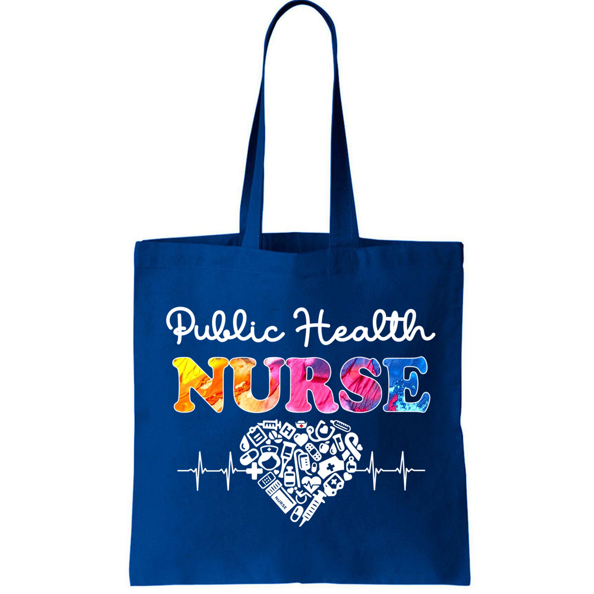 Public Health Nurse Watercol Love Heart Stethoscope Rn Nurse Gift Bag