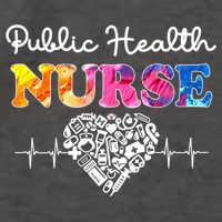Public Health Nurse Watercol Love Heart Stethoscope Rn Nurse Gift Vector Backpack