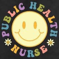 Public Health Nurse  Groovy Public Health Nursing 7 Panel Mesh Trucker Snapback Hat