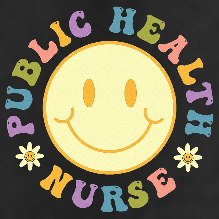 Public Health Nurse  Groovy Public Health Nursing 7 Panel Mesh Trucker Snapback Hat