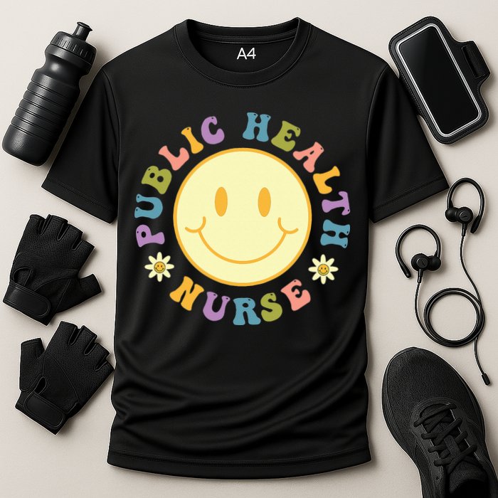 Public Health Nurse  Groovy Public Health Nursing Cooling Performance Crew T-Shirt