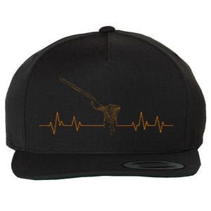 Pasta Heartbeat Noodles Italian Cook Fork Wool Snapback Cap