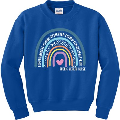 Public Health Nurse Cute Rainbow Gift Kids Sweatshirt