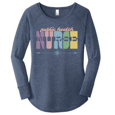 Public Health Nurse Gift Nursing Squad Appreciation Week Cool Gift Women's Perfect Tri Tunic Long Sleeve Shirt