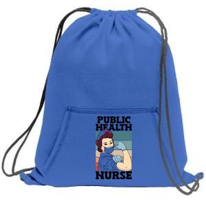 Public Health Nurse Nursing Profession National Nurses Day Gift Sweatshirt Cinch Pack Bag